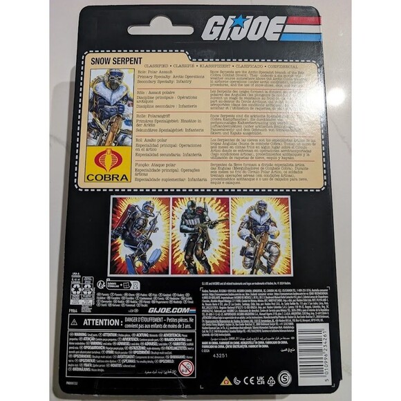 Hasbro G.I. Joe Classified Series Retro Cardback  Snow Serpent 6" Action Figure - Picture 5 of 6
